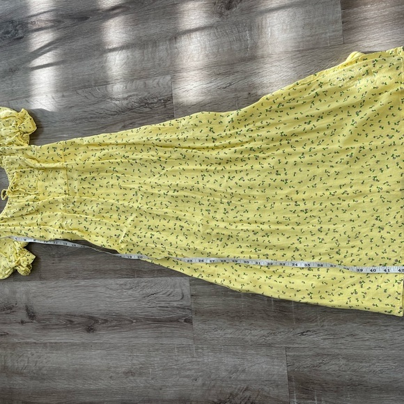 Faithfull the Brand Evelyn Floral-print Crepe Midi Dress US 4 | Size Small - Picture 4 of 11